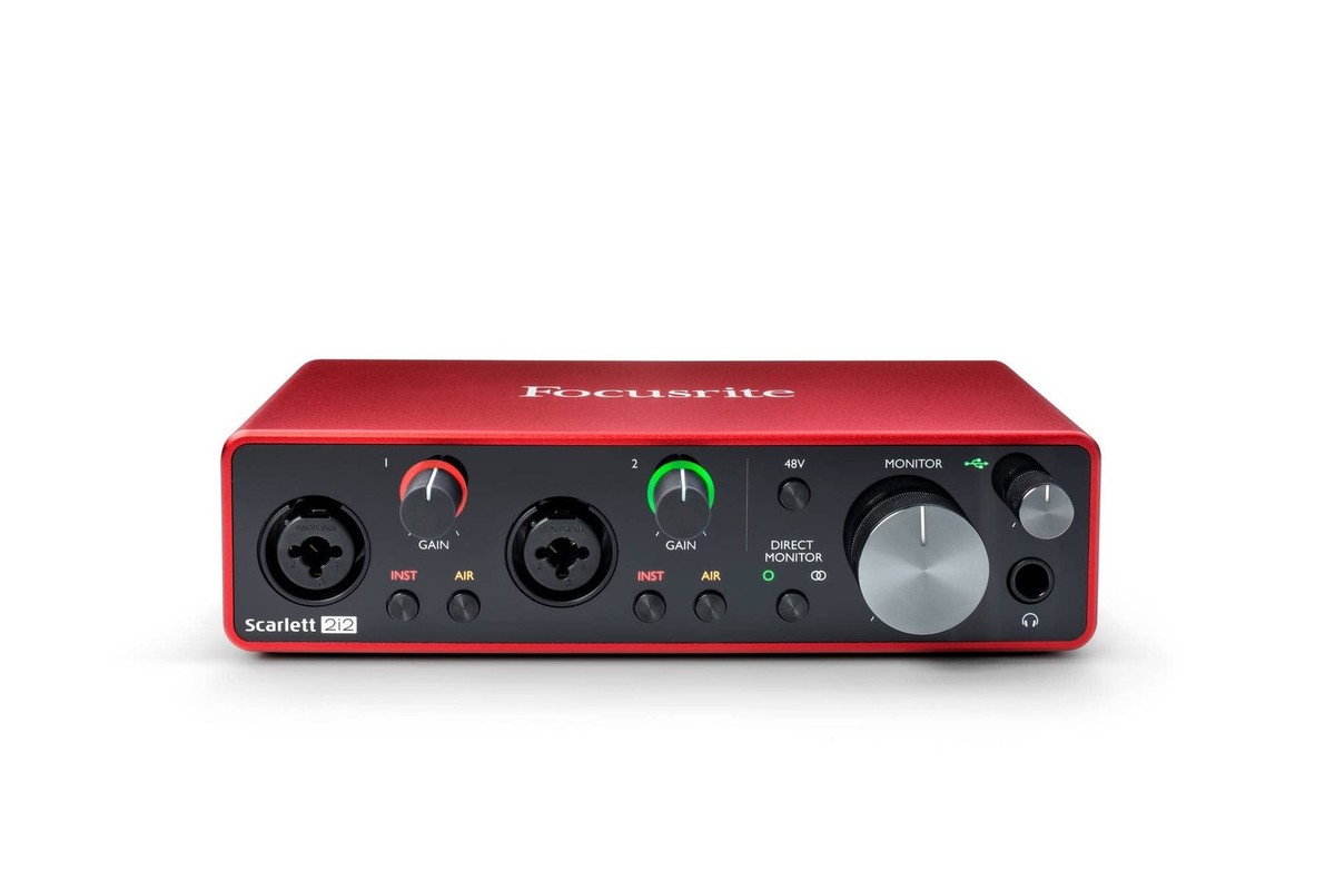 Focusrite Scarlett 2i2 3rd Gen USB Audio Interface for Recording
